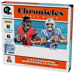 2022 Panini Chronicles Draft Picks Collegiate Football Hobby Box FOTL (First Off The Line)